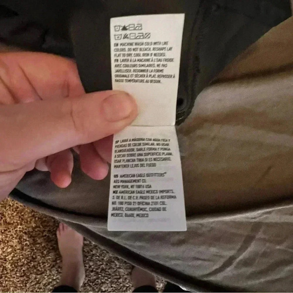 NWT American Eagle Polka Dot Floral Puff Sleeve Button Front Shirt Dress Size XL - Picture 6 of 6